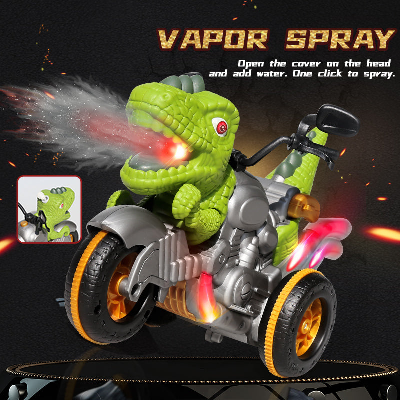 CM01-02-03-04 2.4G RC Spray Dinosaur Motorcycle Toy Light Sound Stunt Mechanical Vehicle