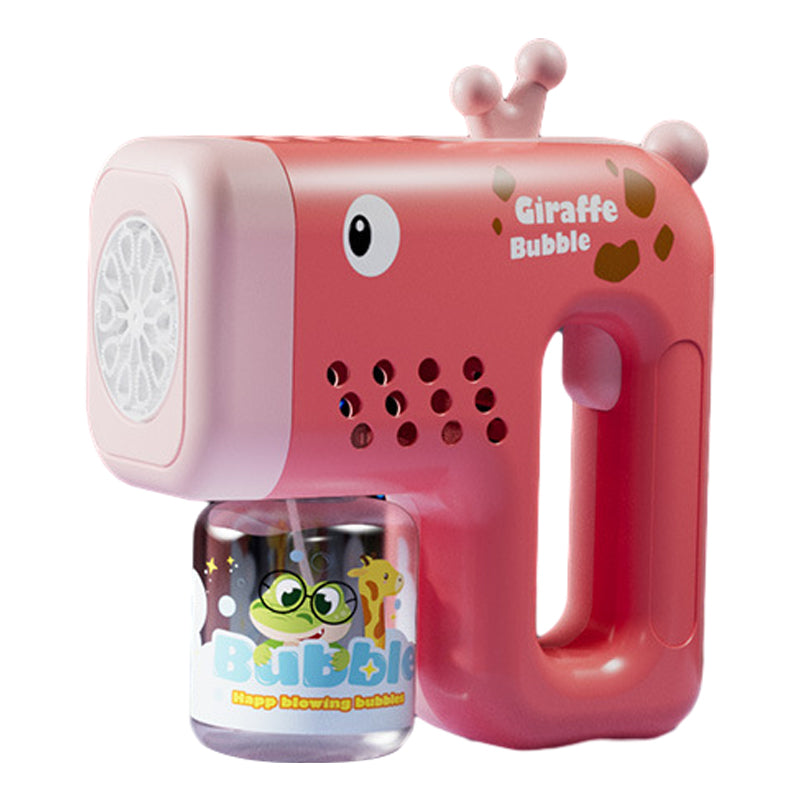Bubble Gun Machine with Bubble Refill Solution Automatic Bubble Maker for Toddlers Outdoor Bubble Blower Toy