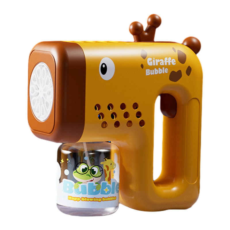 Bubble Gun Machine with Bubble Refill Solution Automatic Bubble Maker for Toddlers Outdoor Bubble Blower Toy