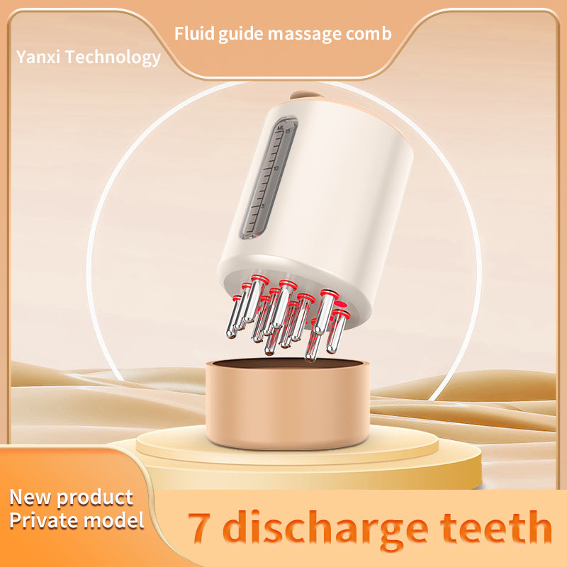 2327 15ml Electic Fluid Guide Comb Red Light Care Scalp Massager Applicator