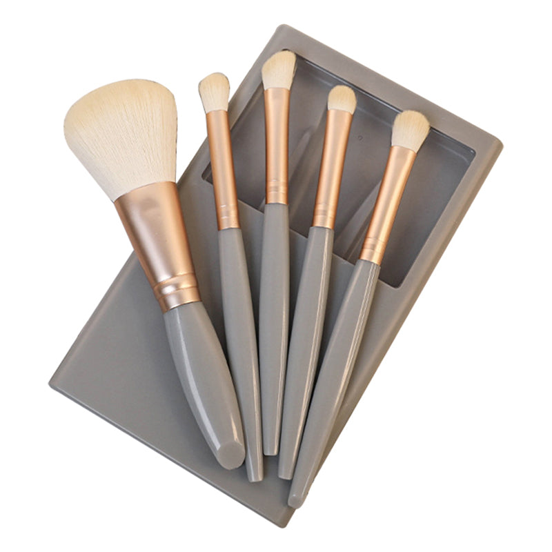 5Pcs/Set Concealer Blending Brush Kit Artificial Fiber Eye Makeup Eyeshadow Makeup Tool - Blue