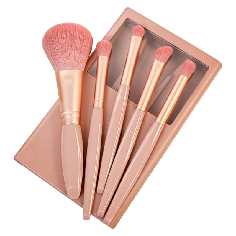 5Pcs/Set Concealer Blending Brush Kit Artificial Fiber Eye Makeup Eyeshadow Makeup Tool - Blue