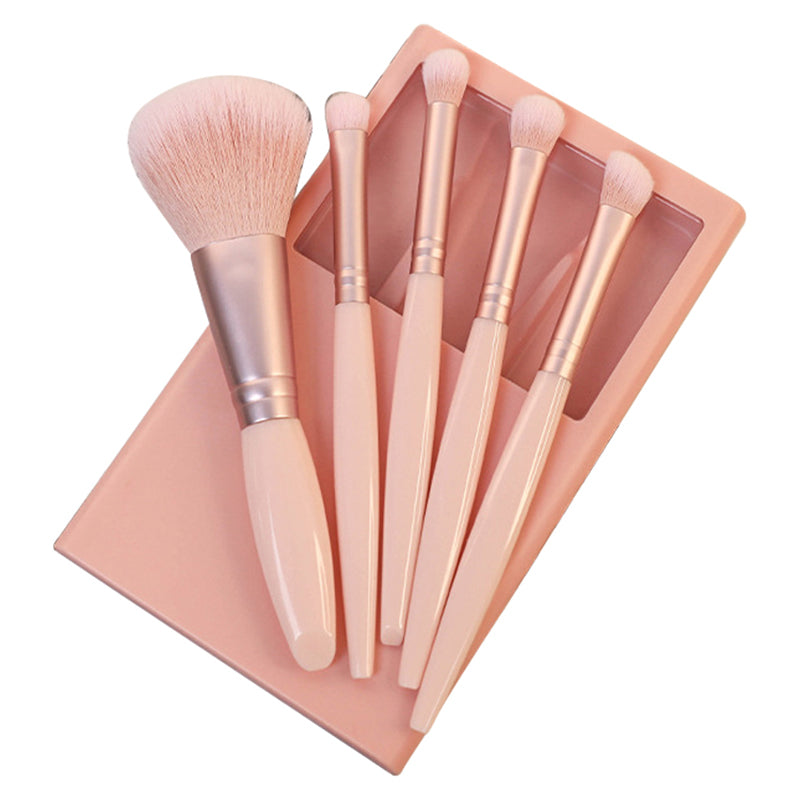 5Pcs/Set Concealer Blending Brush Kit Artificial Fiber Eye Makeup Eyeshadow Makeup Tool - Blue