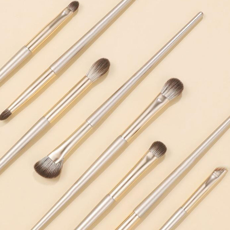 8Pcs / Set Eyeshadow Brush Set Soft Fiber Eye Makeup Brushes with Storage Bag