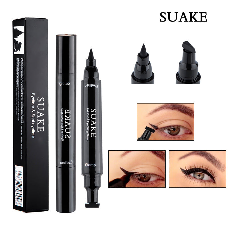 SUAKE Dual Head Waterproof Eyeliner Liquid Non-smudge Eyeliner Pencil