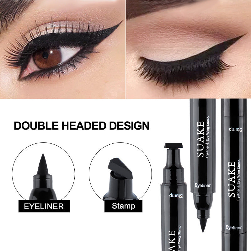 SUAKE Dual Head Waterproof Eyeliner Liquid Non-smudge Eyeliner Pencil