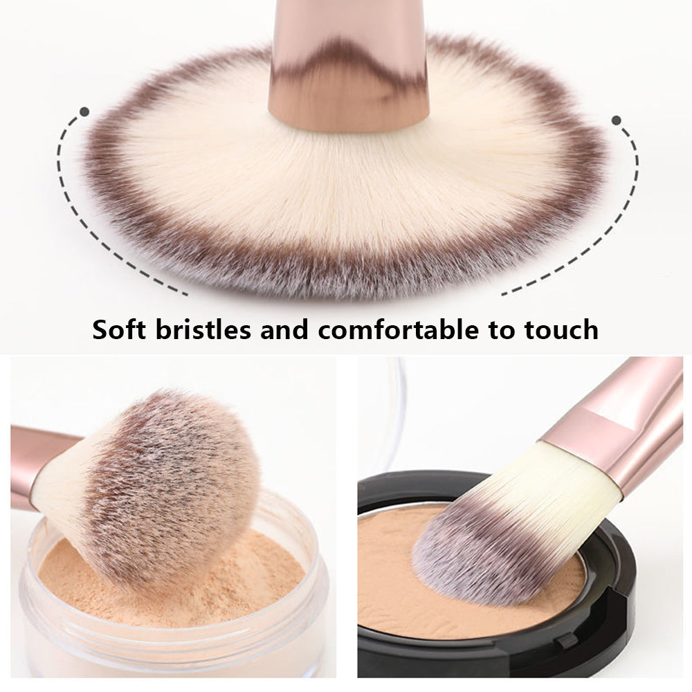 BANFI 7Pcs Eyeshadow Foundation Lip Makeup Brush Set with Cylindrical Box - Pink