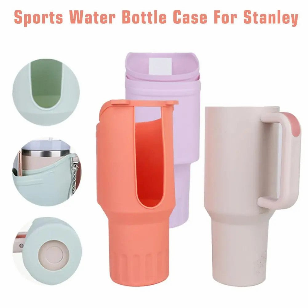 45676 Silicone Water Bottle Protective Cover for Stanley Cup 40 OZ Water Bottle Phone Holder