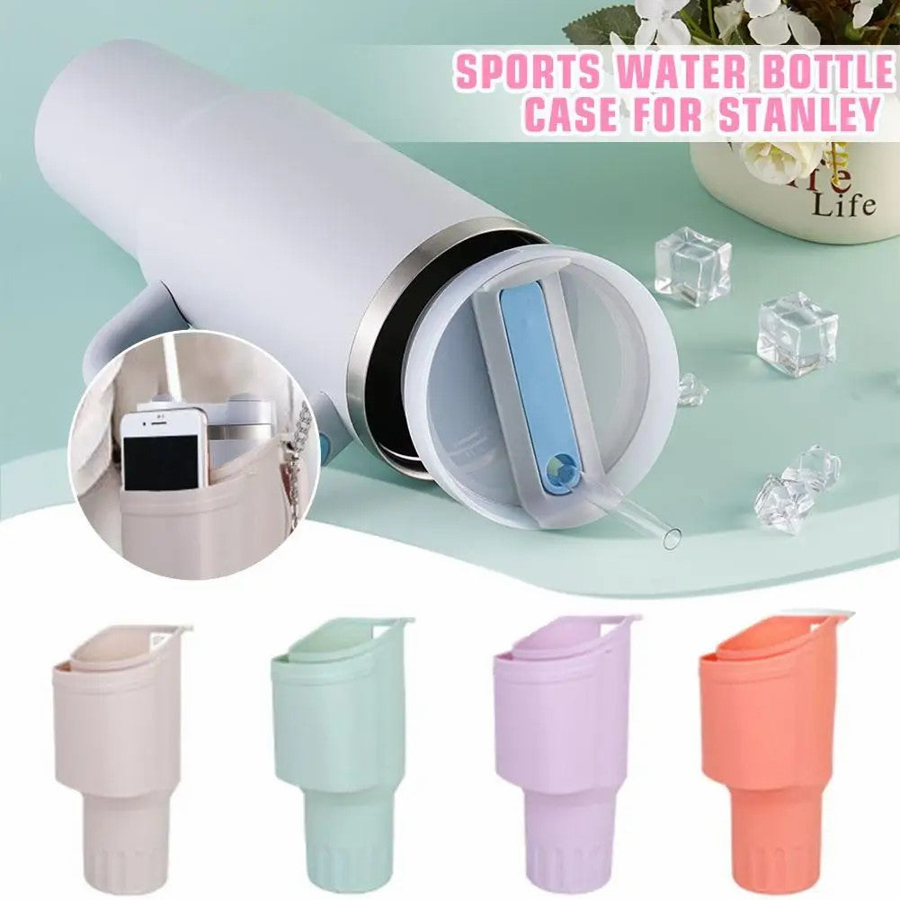 45676 Silicone Water Bottle Protective Cover for Stanley Cup 40 OZ Water Bottle Phone Holder