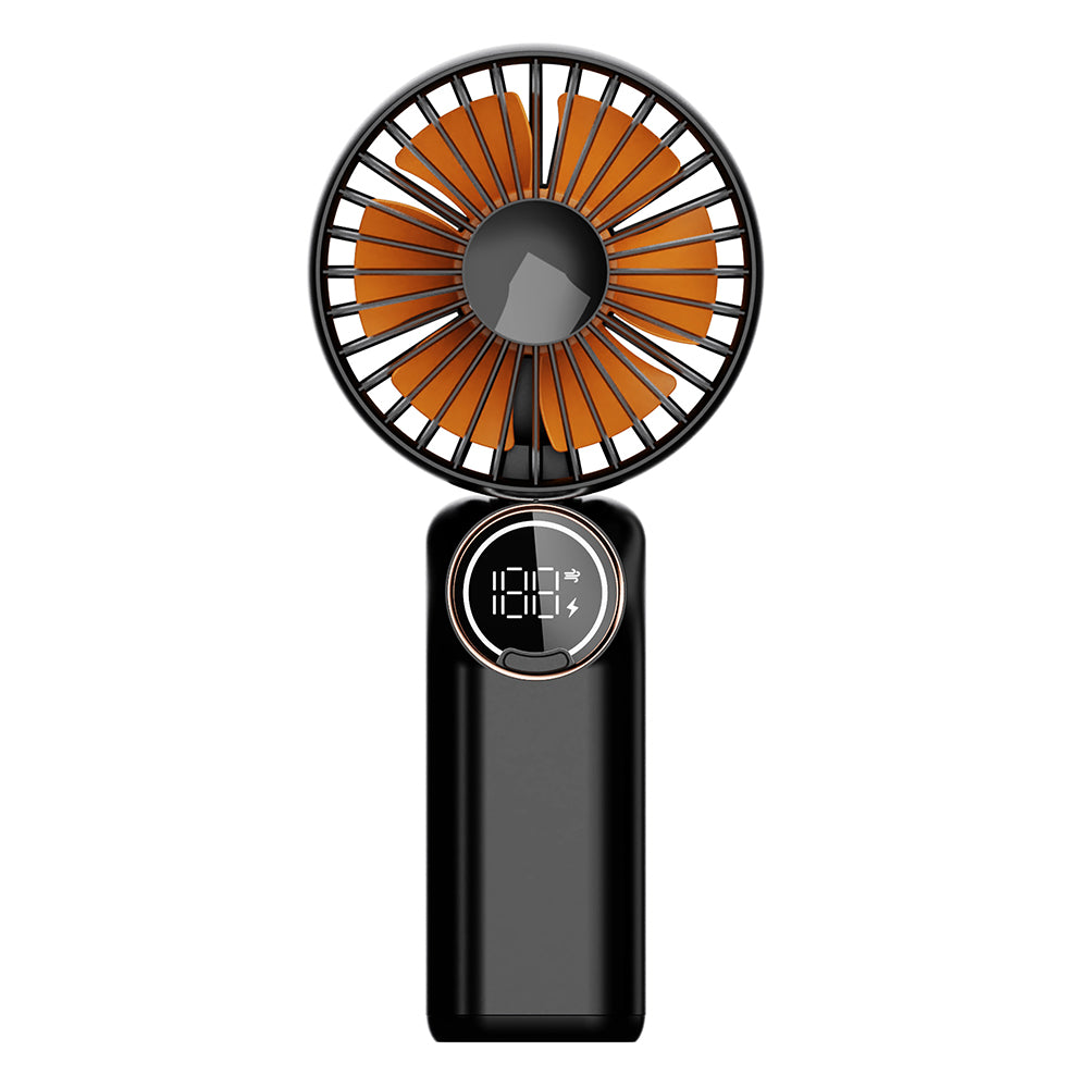 Z3 Portable Handheld Cooling Fan with Digital Display 2400mAh 24 Hours Rechargeable Summer Fan - Blue