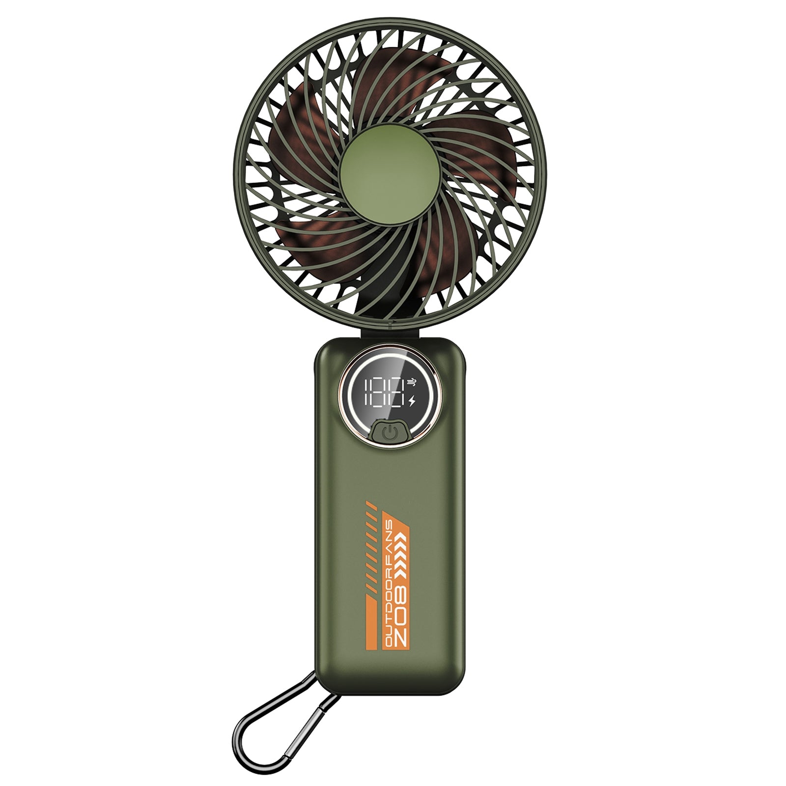 Z08 Foldable 10000mAh Rechargeable Cooling Fan Outdoor Handheld Summer Fan - Pink