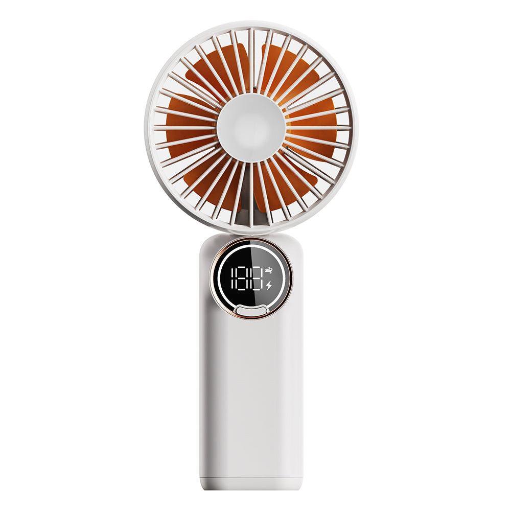z3 6 Speeds Digital Display Cooling Fan Low Noise 180 Degree Rotatable Handheld Fan - Blue