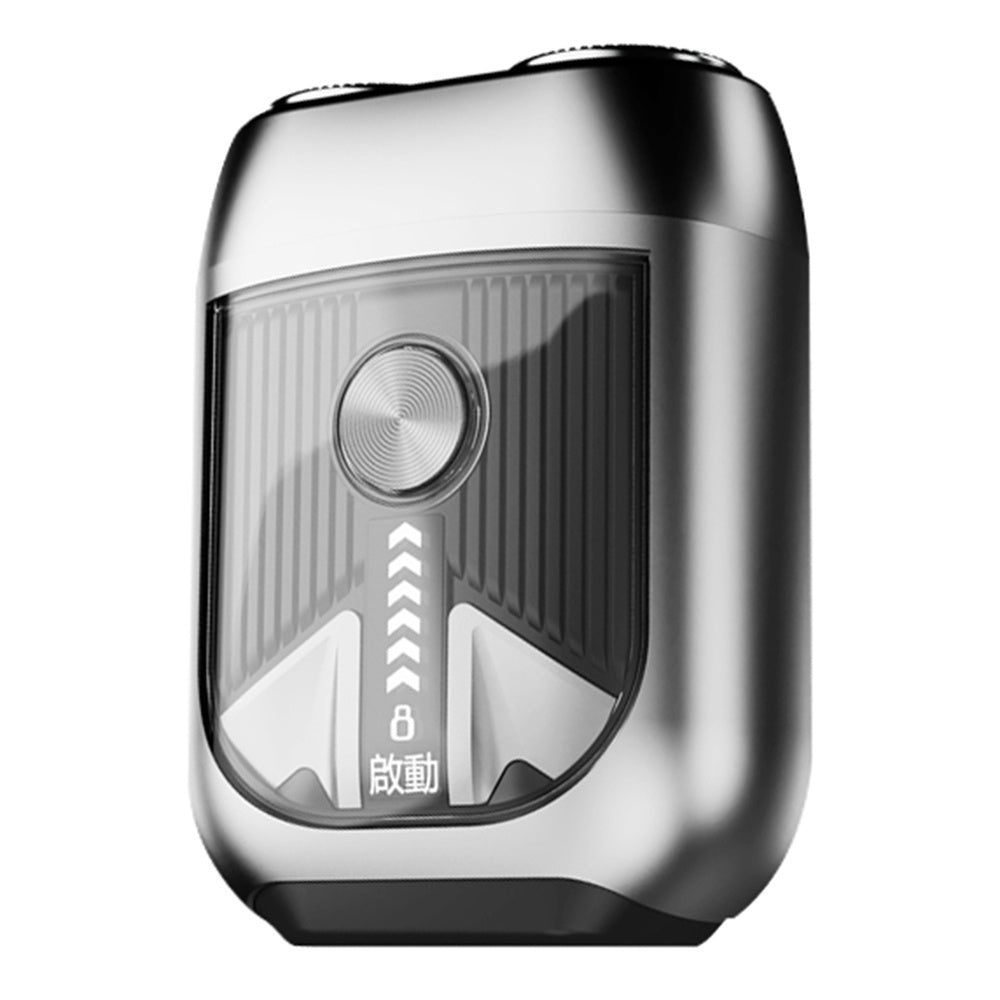 T3 Portable Electric Razor Zinc Alloy Waterproof Rechargeable Cordless Beard Shaver - Titanium