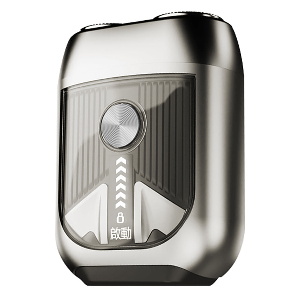 T3 Portable Electric Razor Zinc Alloy Waterproof Rechargeable Cordless Beard Shaver - Titanium