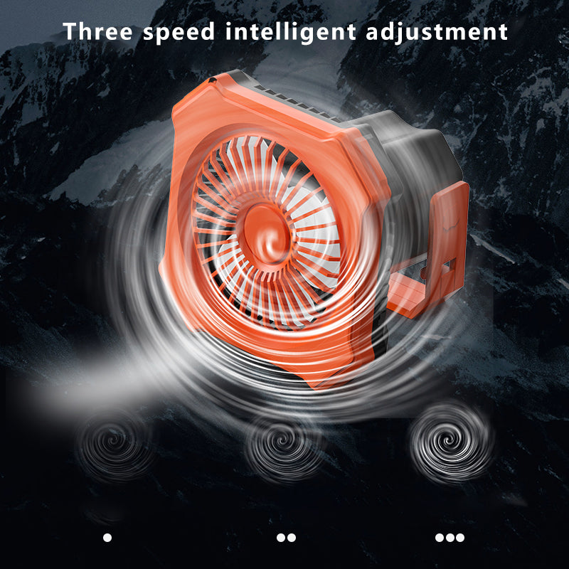 Multi-function Outdoor Camping Emergency Light Power Bank Remote Control Fan with Hook