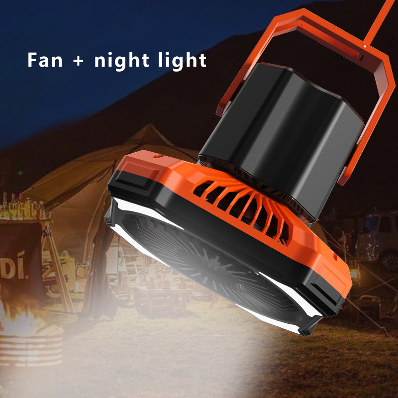 Multi-function Outdoor Camping Emergency Light Power Bank Remote Control Fan with Hook