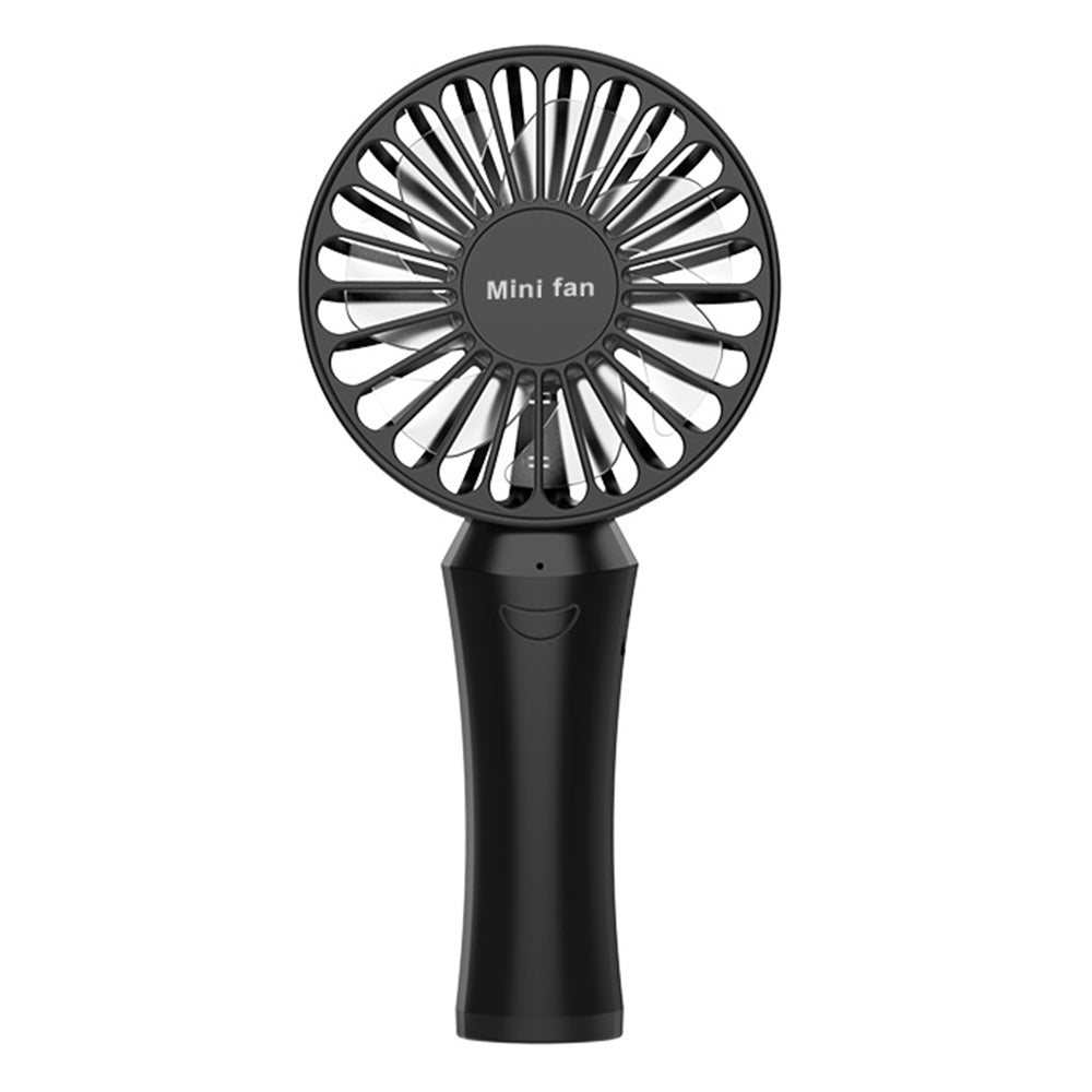 808 Rechargeable Handheld Fan Summer Cooler Desktop Cooling Fan - Black