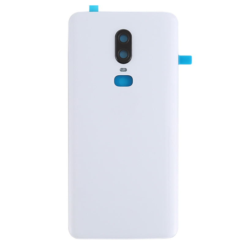 For OnePlus 6 OEM Battery Housing Cover Repair Part + Camera Lens Cover - Black