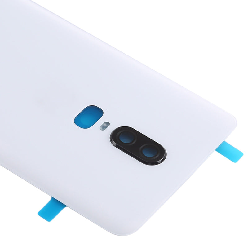 For OnePlus 6 OEM Battery Housing Cover Repair Part + Camera Lens Cover - Black