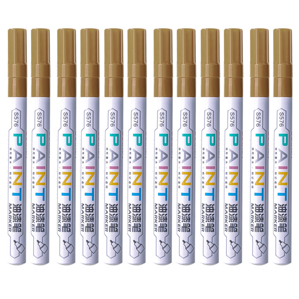 DELI S576 12Pcs/Pack Paint Pens for Artistic Drawing, DIY Crafting, Coloring, Note-Taking Marker Pen - Black