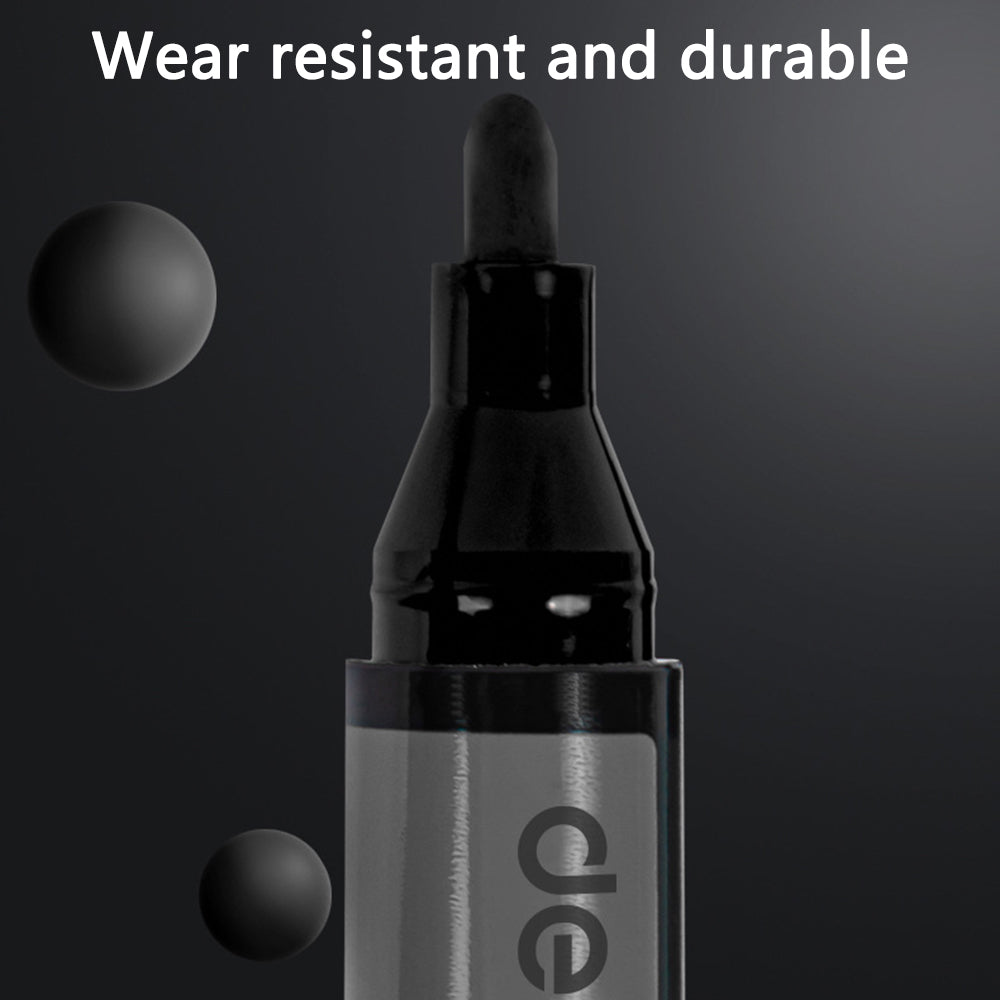 DELI 6881 10-Pack 1.8mm Oil-Based Marker Pens for Labeling, Logistics, and Large Writing - Black