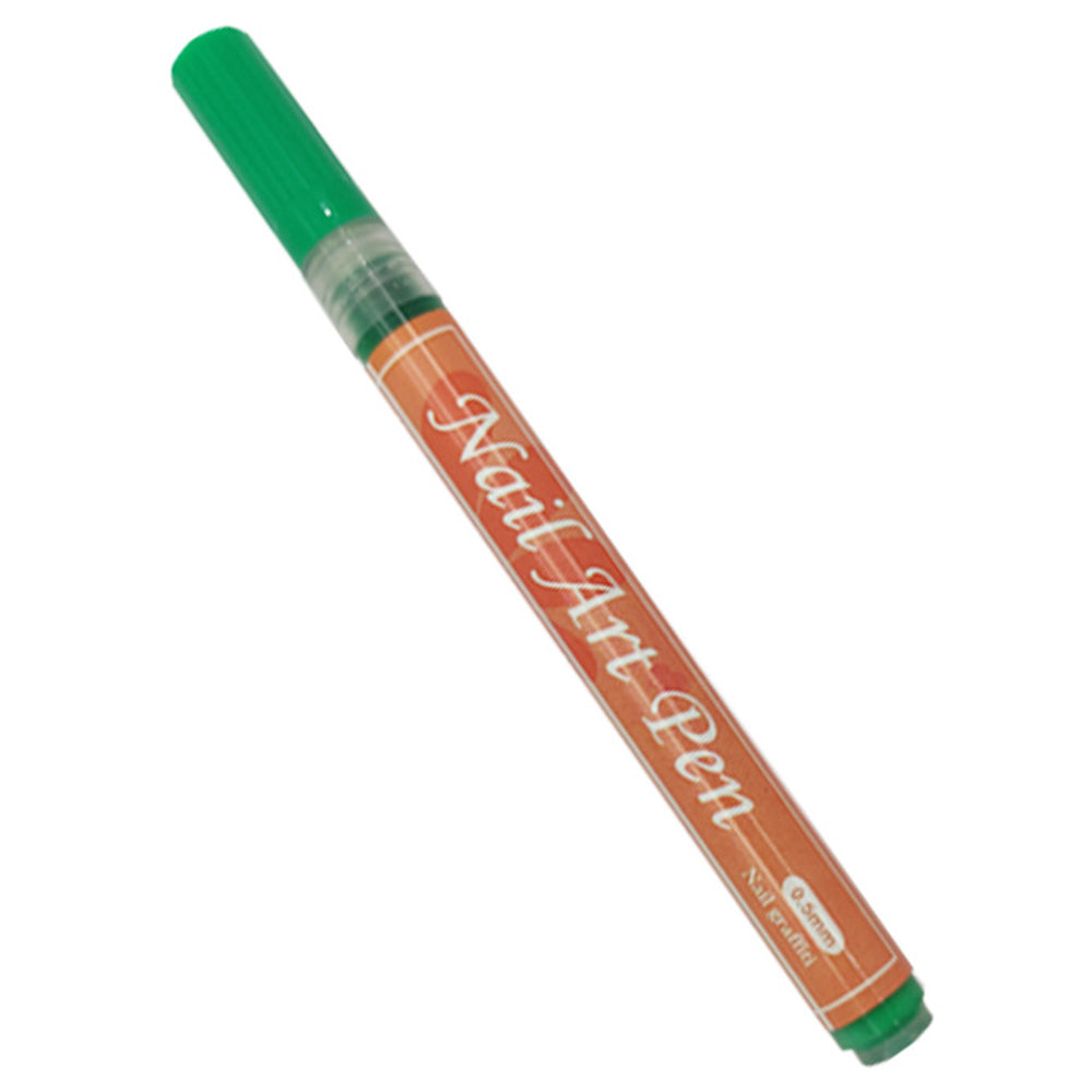 FLYSEA NA-5 Nail Art Pens 0.5mm Fine Tip Quick Drying Graffiti Dotting Acrylic Marker Pens - Black