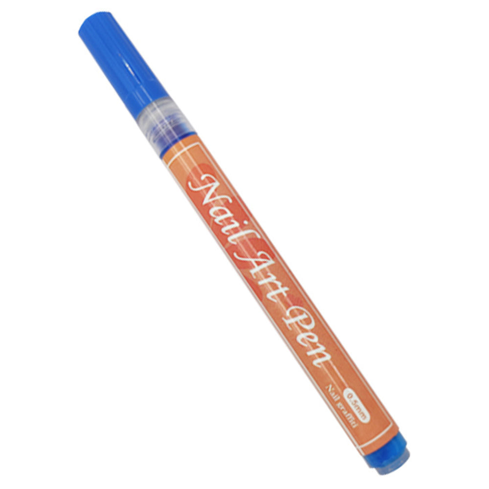 FLYSEA NA-5 Nail Art Pens 0.5mm Fine Tip Quick Drying Graffiti Dotting Acrylic Marker Pens - Black