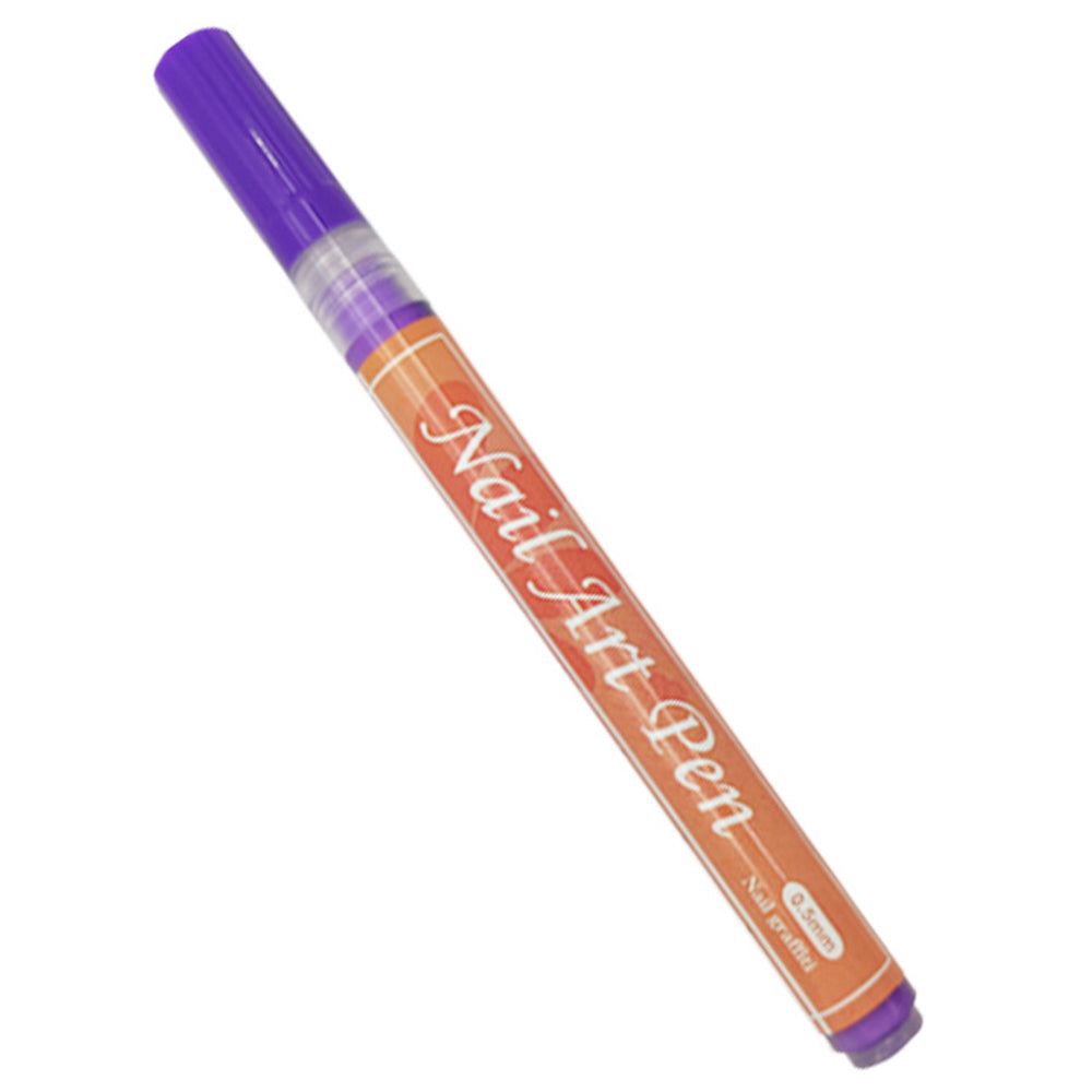 FLYSEA NA-5 Nail Art Pens 0.5mm Fine Tip Quick Drying Graffiti Dotting Acrylic Marker Pens - Black