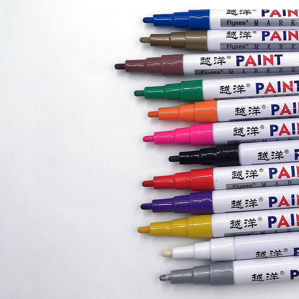 FLYSEA FS120 12Pcs Paint Pens Paint Markers Quick Dry for Drawing, Sketching