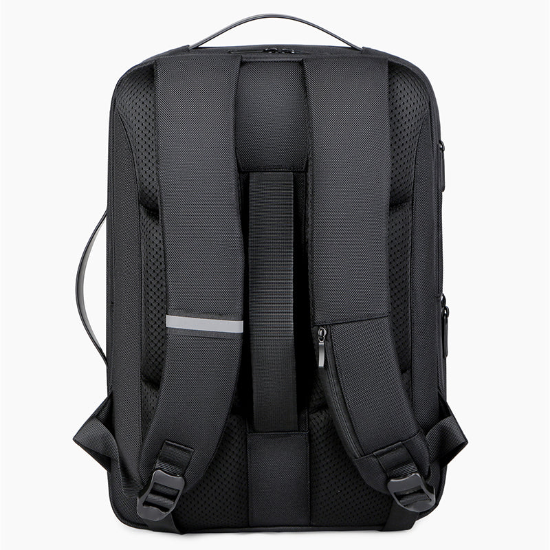 POFOKO 15.6-inch Laptop Computer Backpack Business Travel Bag with USB Charging Port