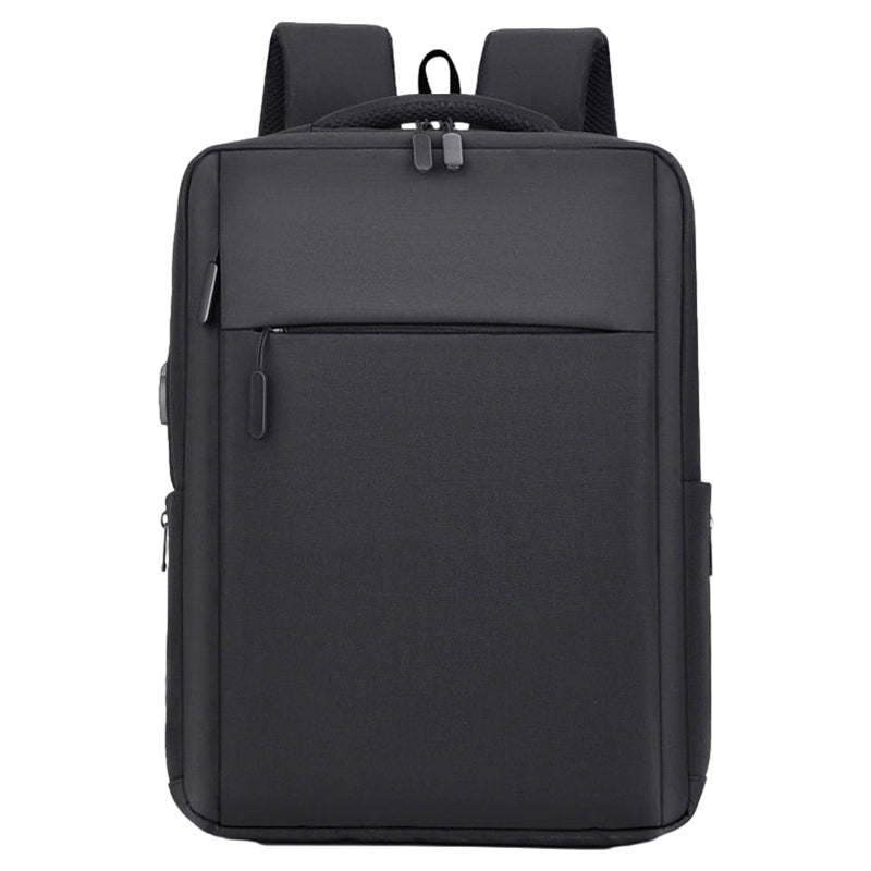 17 inch Laptop Backpack Oxford Cloth Notbook Rucksack Bag with USB Charging Port - Grey
