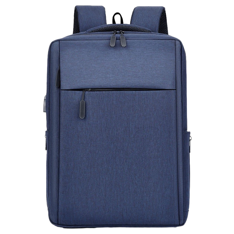 17 inch Laptop Backpack Oxford Cloth Notbook Rucksack Bag with USB Charging Port - Grey