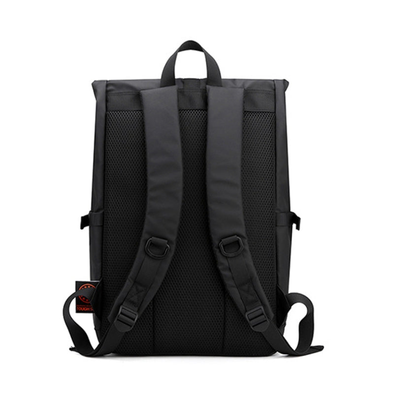 16-Inch Laptop Backpack Large Capacity Oxford Cloth Travel Bag - Black
