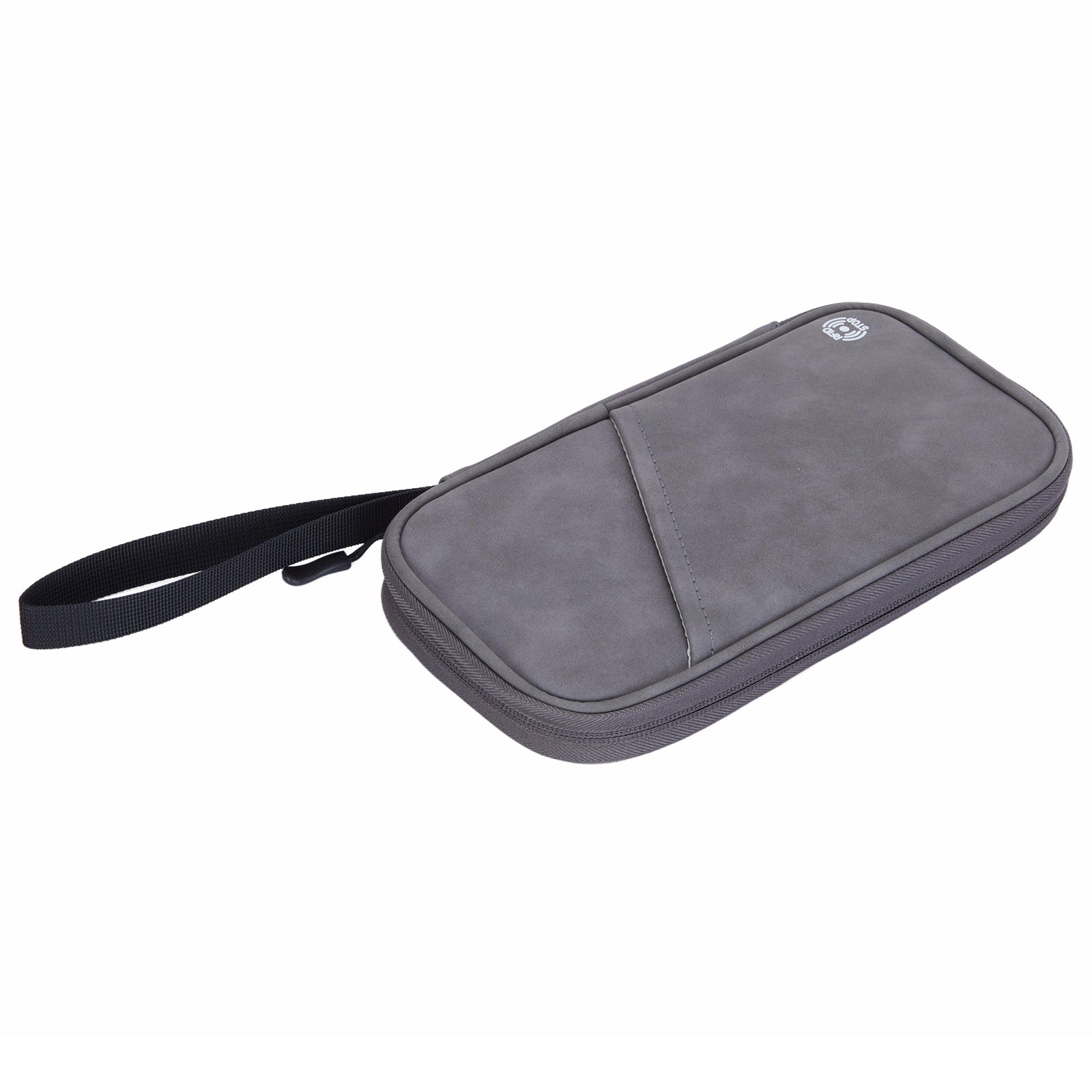 PU Multifunctional Phone Accessories Storage Bag, Passport Pouch with Small Hanging Rope - Pink