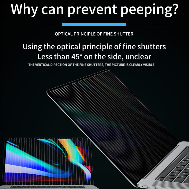 For MacBook Pro 16 inch (2021) A2485 Magnetic Adsorption Anti-Spy Film Laptop Tempered Glass Screen Protector
