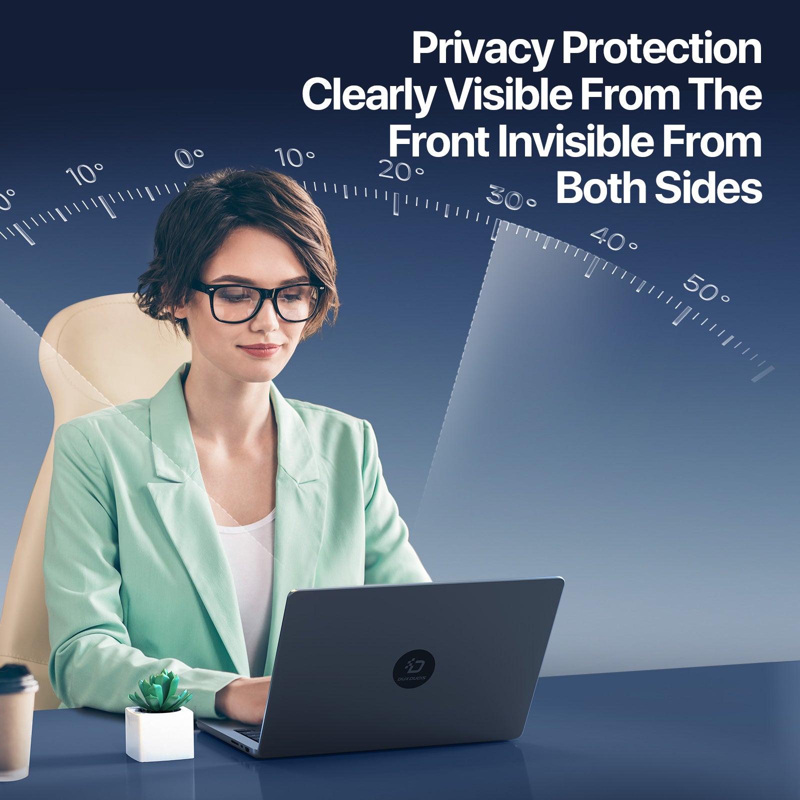 DUX DUCIS Leno Series Screen Protector for MacBook Pro 14 inch (2021) / (2023) (A2442, A2779, A2918, A2992) Anti Spy PET Film