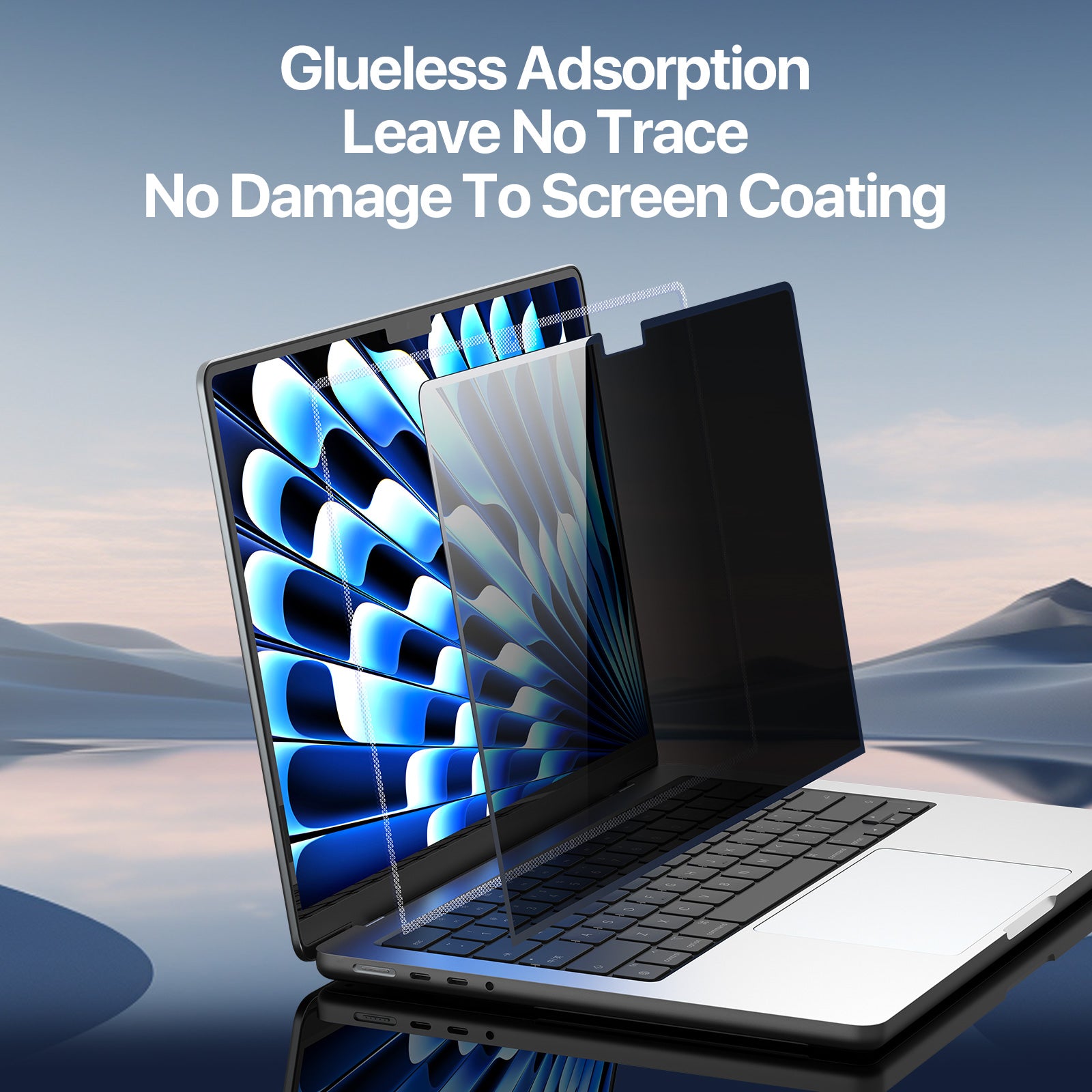 DUX DUCIS Leno Series for Macbook Air 15 inch (2023) / (2024) Screen Protector Detachable Nano Anti-Peep PET Film