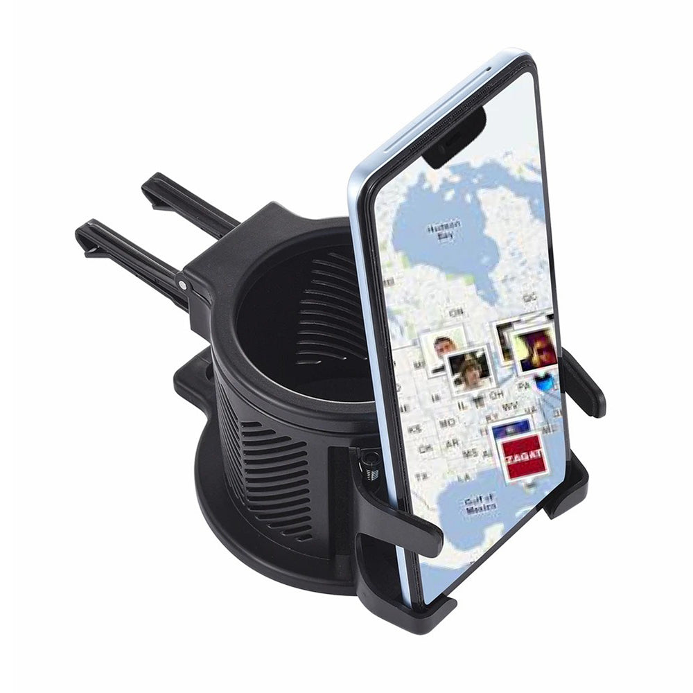 360° Rotation Vehicle Cup Holder Heat Preservation 3 in 1 Foldable Cell Phone Mount