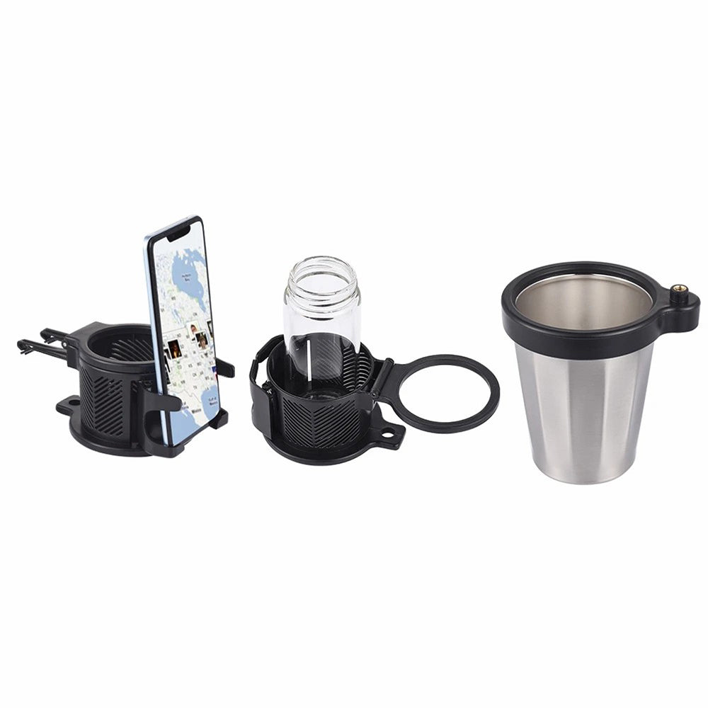 360° Rotation Vehicle Cup Holder Heat Preservation 3 in 1 Foldable Cell Phone Mount