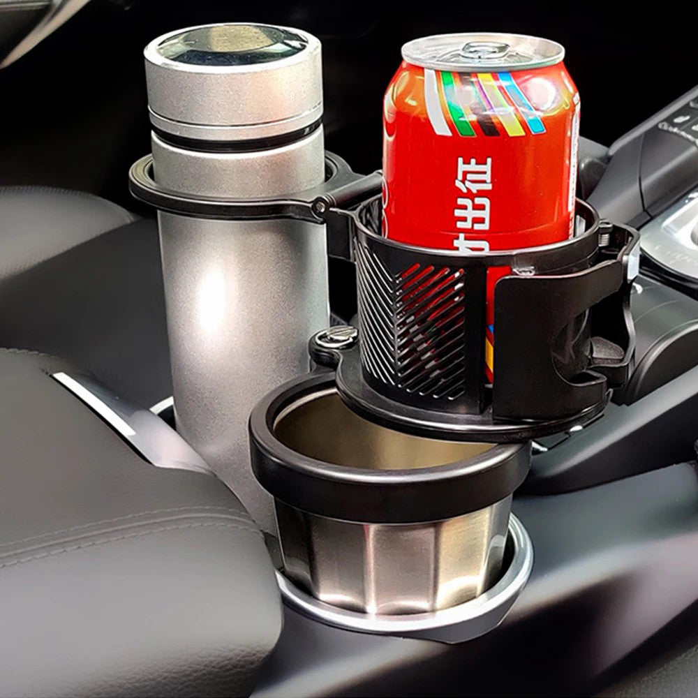 360° Rotation Vehicle Cup Holder Heat Preservation 3 in 1 Foldable Cell Phone Mount