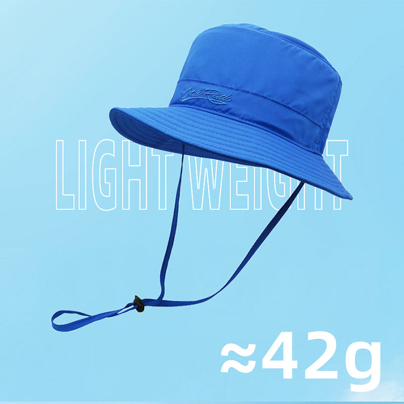 CALIRADO B2107 Outdoor Kids Sun Protection Bucket Hat Polyester Foldable Quick-Drying Sun Cap