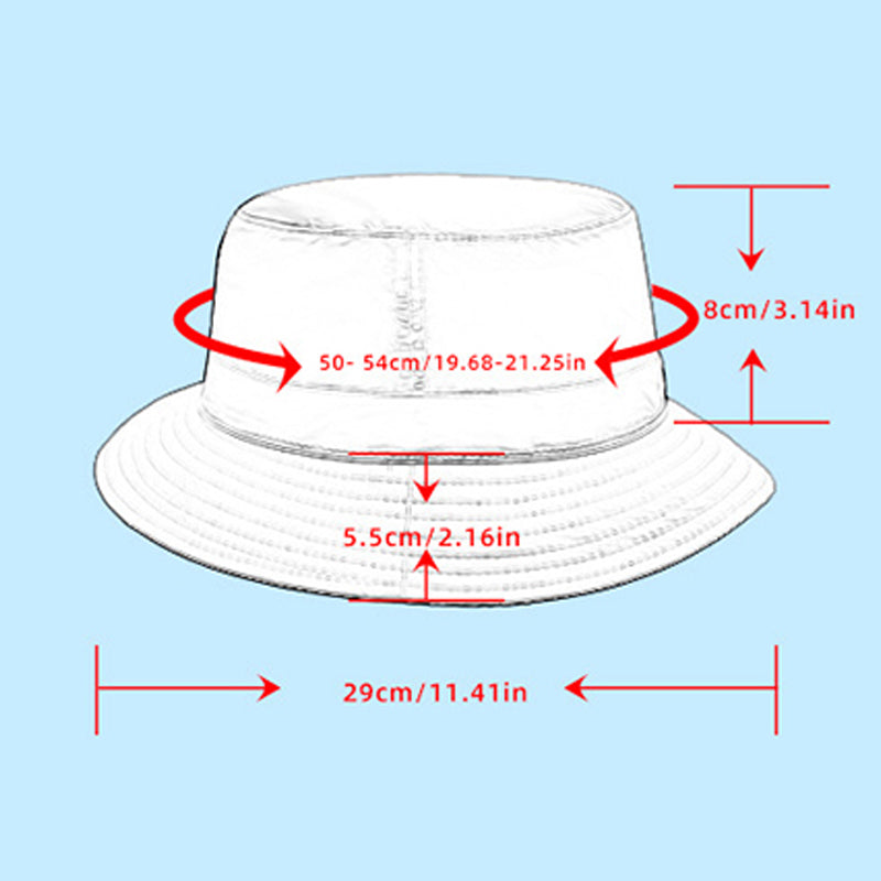 CALIRADO B2107 Outdoor Kids Sun Protection Bucket Hat Polyester Foldable Quick-Drying Sun Cap