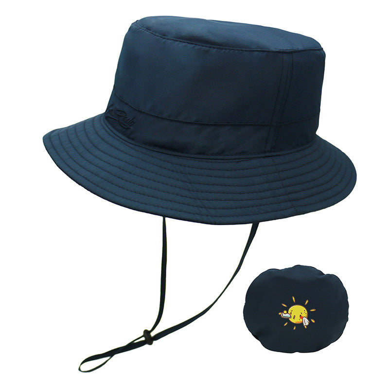 CALIRADO B2107 Outdoor Kids Sun Protection Bucket Hat Polyester Foldable Quick-Drying Sun Cap