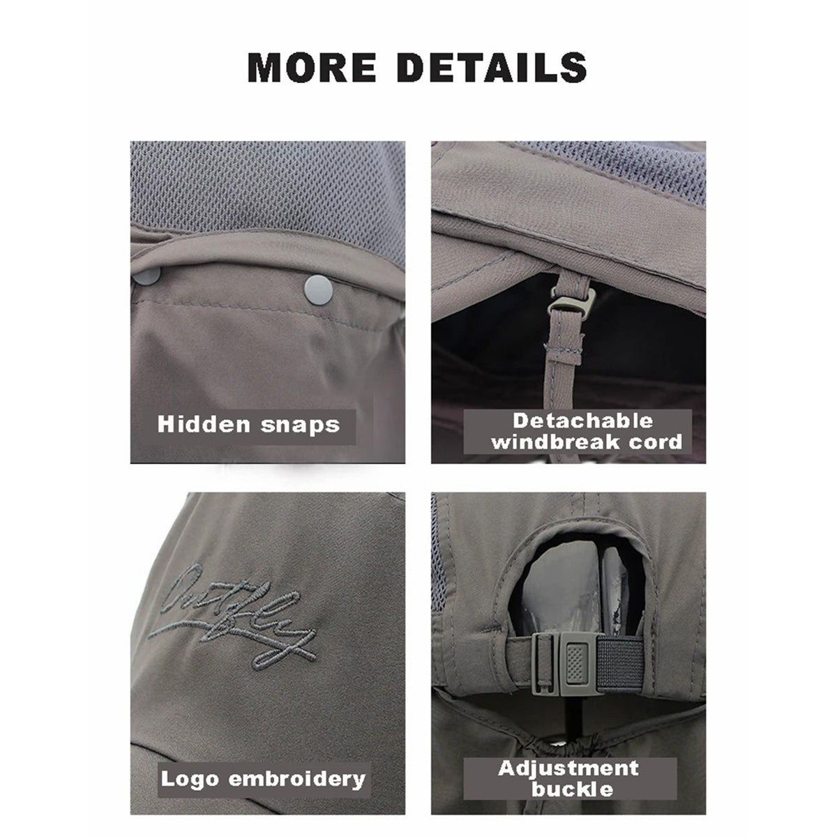 OUTFLY B12038 Anti-UV Outdoor Sun-proof Hat Quick-drying Face Neck Flap Anti-sun Hat