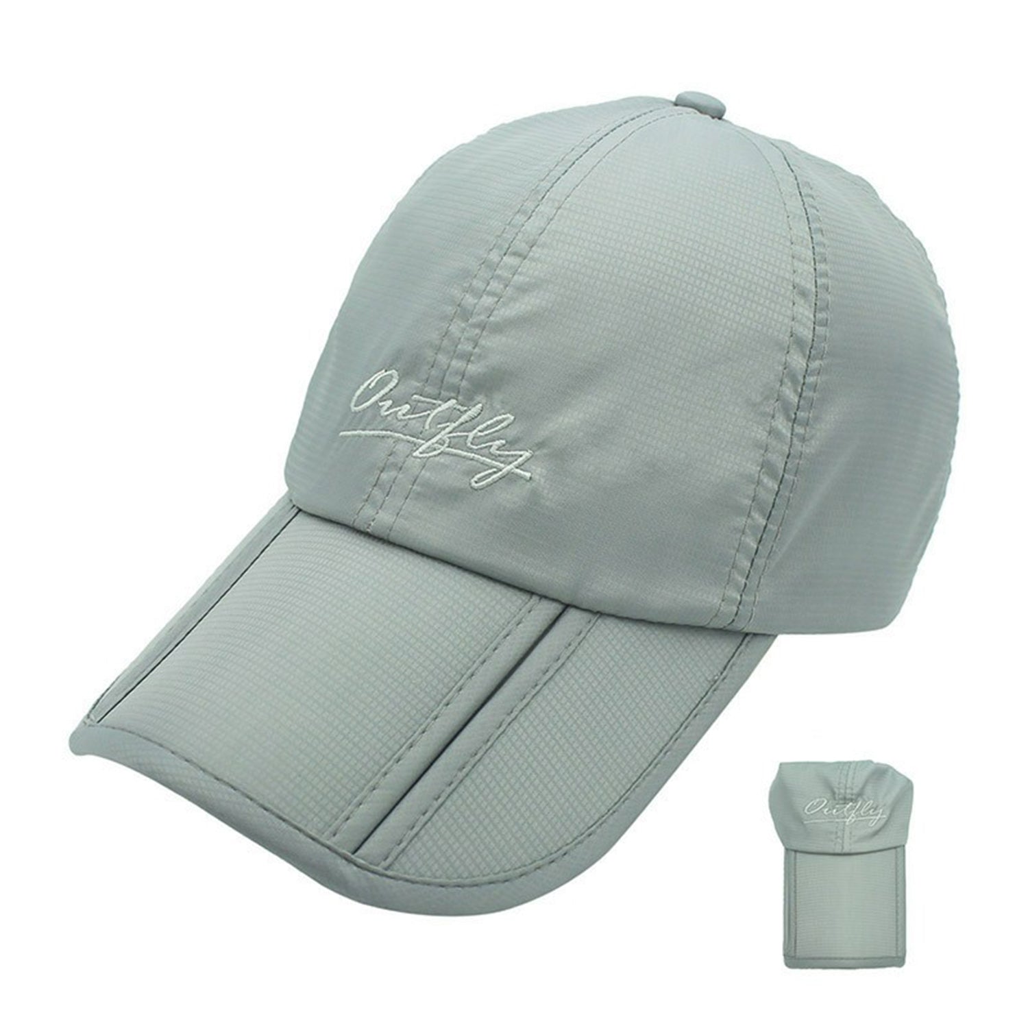 OUTFLY A13003 Summer Outdoor Sun-proof Hat Foldable Lengthen Brim Baseball Cap