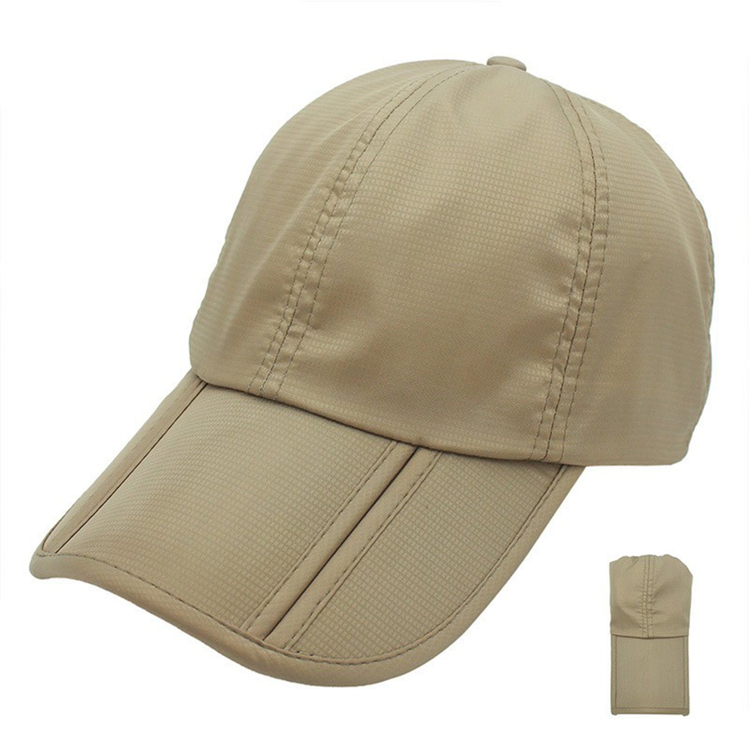 OUTFLY A13003 Summer Outdoor Sun-proof Hat Foldable Lengthen Brim Baseball Cap
