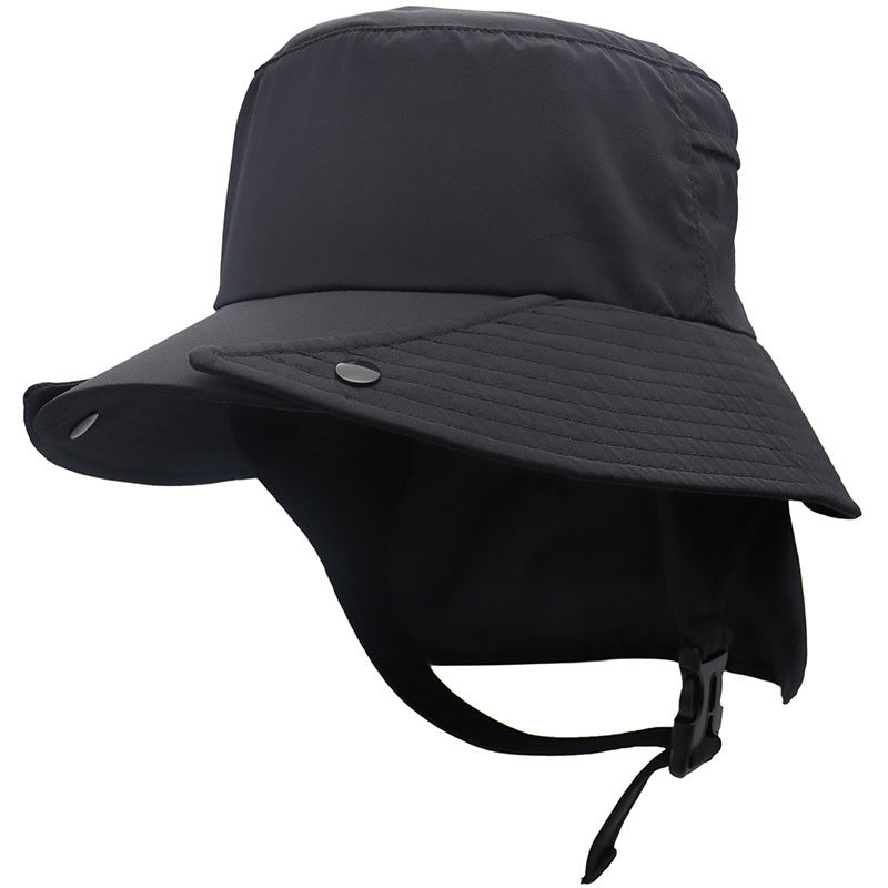 OUTFLY B2301 UPF50 and Sun-proof Hat Detachable Breathable Fishing Hat with Neck Flap