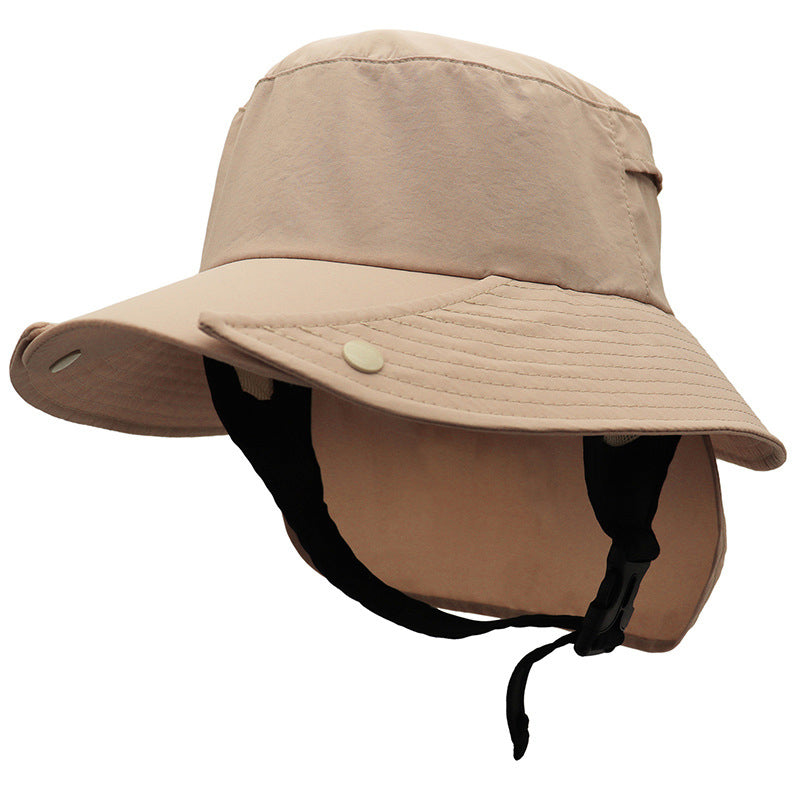 OUTFLY B2301 UPF50 and Sun-proof Hat Detachable Breathable Fishing Hat with Neck Flap