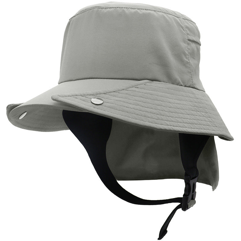 OUTFLY B2301 UPF50 and Sun-proof Hat Detachable Breathable Fishing Hat with Neck Flap