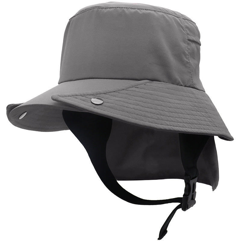 OUTFLY B2301 UPF50 and Sun-proof Hat Detachable Breathable Fishing Hat with Neck Flap